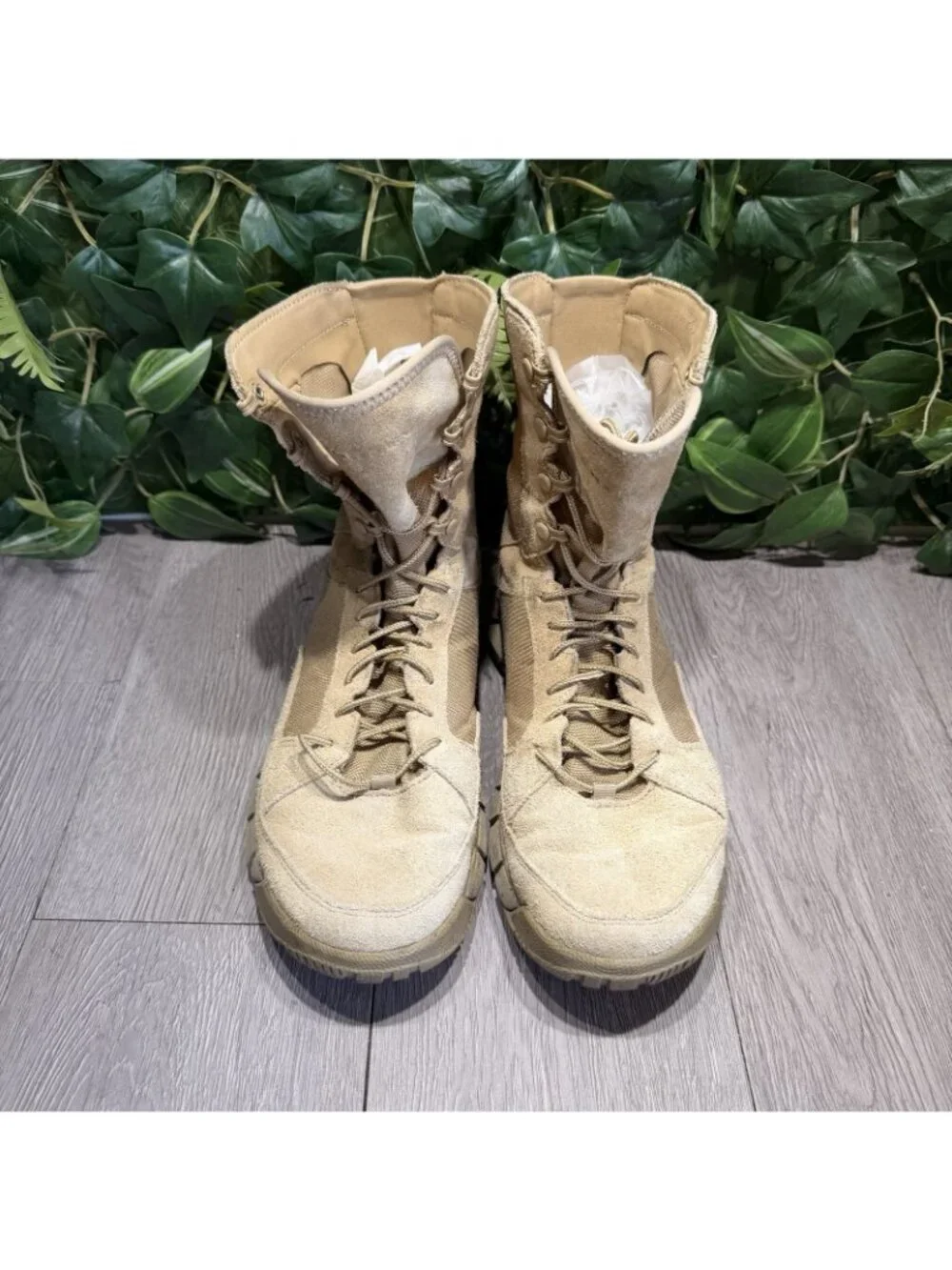 Oakley Boots Mens Size 9 Beige Suede Combat Tactical Military 11188-889